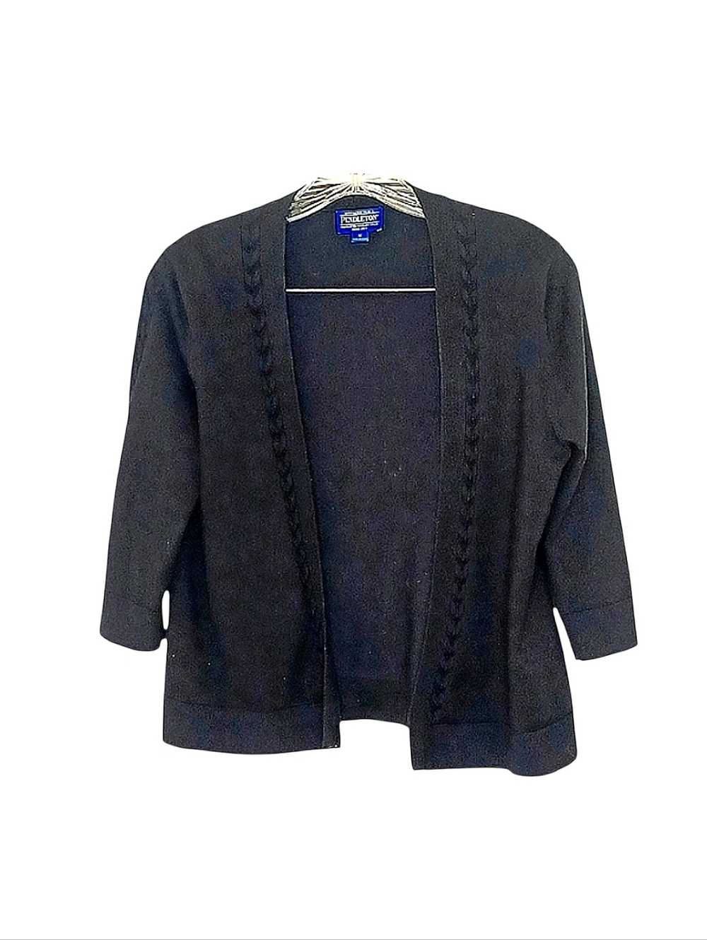Pendleton Silk Blend Cardigan Sweater Women's Size Med Quiet Luxury